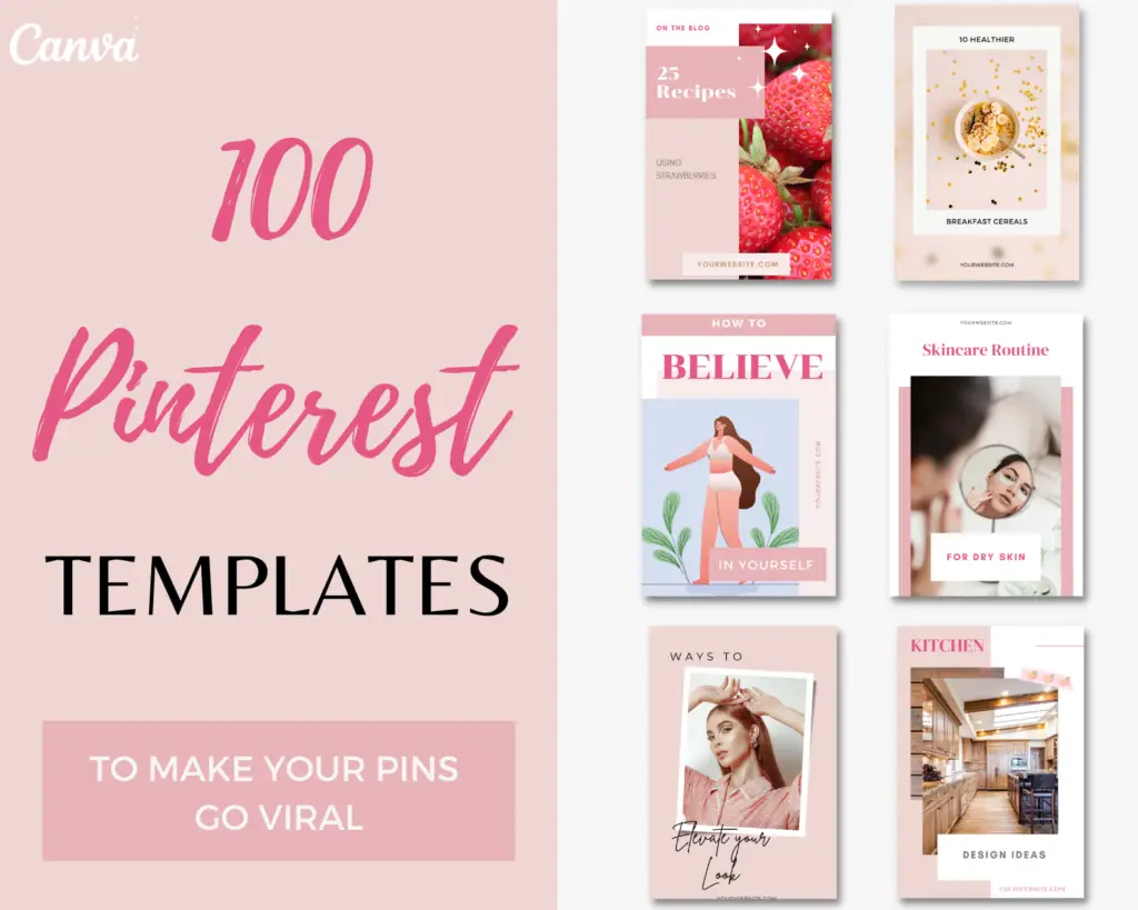 How to create a blog- Pinterest Template  Pins