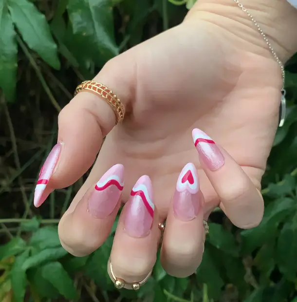 30 Adorable Valentine’s Day Nails That You Will Love