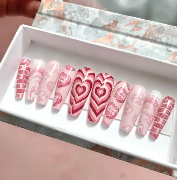 30 Adorable Valentine’s Day Nails That You Will Love