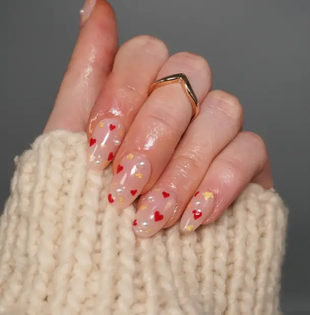 30 Adorable Valentine’s Day Nails That You Will Love